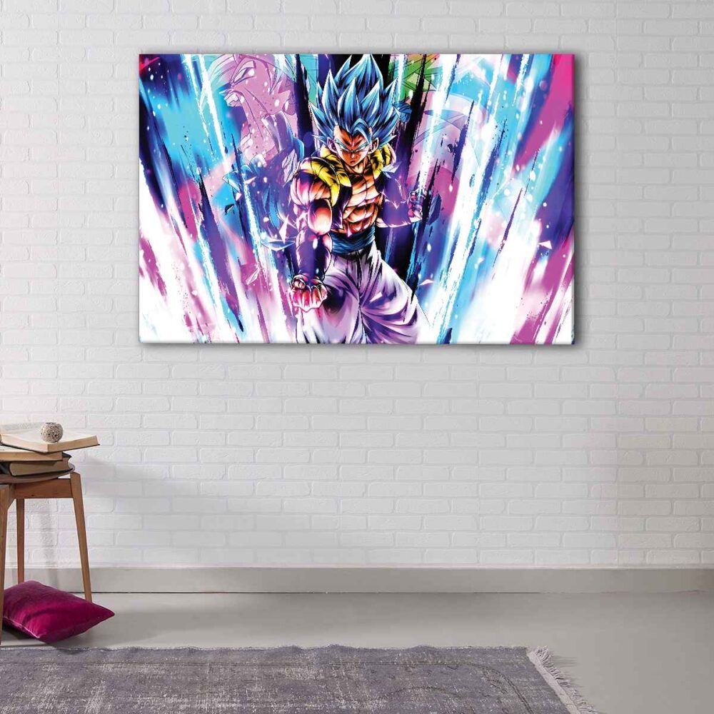 1 panel super saiyan fury canvas art