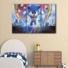 3 panels Super Sonic canvas art