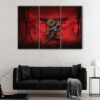 3 panels assassin’s creed shadows canvas art