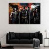 3 panels gotham's most wanted canvas art