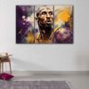 3 panels kobe bryant canvas art