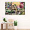 3 panels lamplight manor canvas art