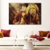 3 panels monkey d luffy canvas art