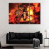 3 panels portgas d ace canvas art