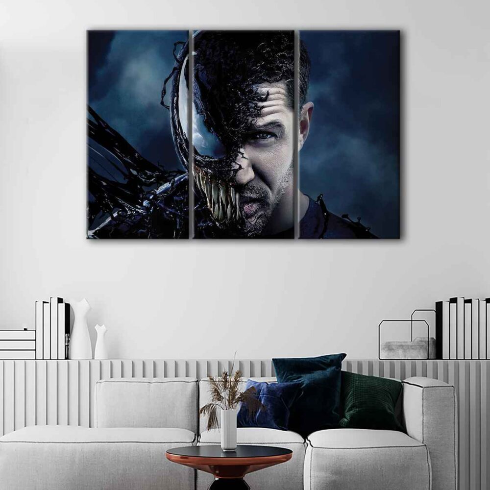 3 panels venom canvas art