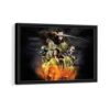 47 ronin framed canvas black frame