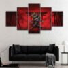 5 panels assassin’s creed shadows canvas art