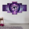 5 panels eye of horus canvas art