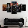 5 panels gotham's most wanted canvas art