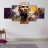 5 panels kobe bryant canvas art