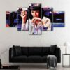 5 panels mia wallace canvas art