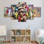 5 panels one piece canvas art