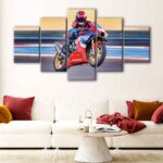 5 panels furious honda cbr canvas art