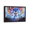 Super Sonic framed canvas black frame