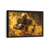 american football player framed canvas black frame