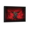 assassin’s creed shadows framed canvas black frame