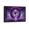 eye of horus framed canvas black frame