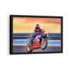 furious honda cbr framed canvas black frame