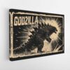 godzilla stretched canvas