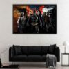 gotham's most wanted floating frame canvas