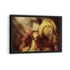 monkey d luffy framed canvas black frame