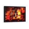 portgas d ace framed canvas black frame