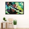 roronoa zoro floating frame canvas