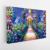 rose path stretched canvas