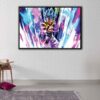 super saiyan fury floating frame canvas