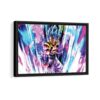 super saiyan fury framed canvas black frame