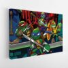 turtle ninja cartoon stretched canvas